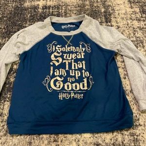 Harry Potter long sleeve pajama top